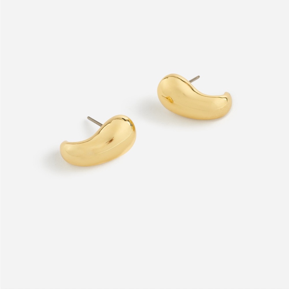 Madewell Gold Curved Earrings